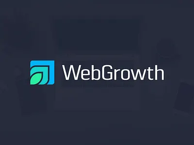WebGrowth branding clean design flat geometric graphic design growth icon icons illustration illustrator lettermark logo logo designer logotype minimal monogram simple vector web