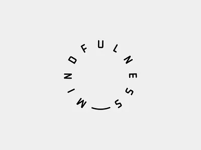 Soundsnap Typography #1 - Mindfulness branding design icon kutanural logo meditation mindfulness misto sound typography ui vector yoga
