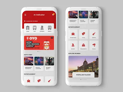 M Indicator Redesign app app branding clean design minimal train ui userexperiencedesign ux