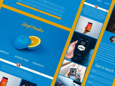 Blue Portfolio 2d blue clean design creative design flat design indigo.design material design person portfolio profile ui ux