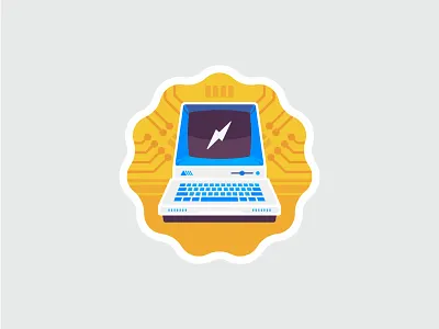 Digital Citizen Badge badge computer icon illustration vector vintage