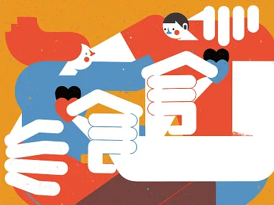 Rip it or fill it character digital folioart heart illustration print silkscreen tiago galo