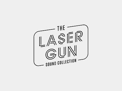 Soundsnap Typography #2 - The Laser Gun 80s 90s branding design icon kutanural laser logo misto retro sound soundsnap typography vector