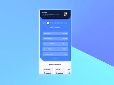 Workout App app ios mobile mobile app ui workout