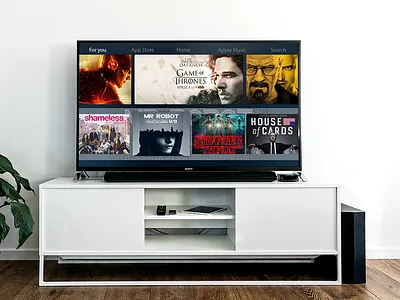 Apple TV prototipe app app apps application apple appletv design desktop inspiration ios netflix prototipe series smartv ui ui ux