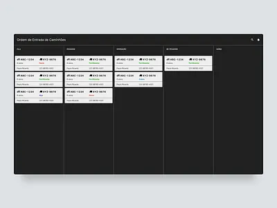 Truckflow clean dark ui dashboad figma interface design monochromatic typography ui