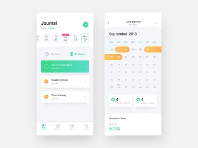 Habit Tracker App app habit tracker app uidesign