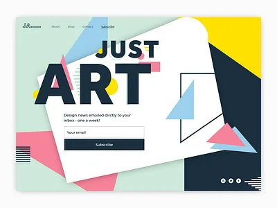 UI26 - Subscribe app art daily 100 daily 100 challenge dailyui shapes subscribe ui