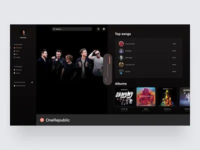 1R Overview Dark concept music onerepublic web