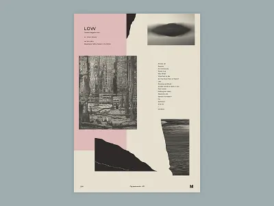 Gig poster project - Low (2019) gigposter glitch graphicdesign poster print