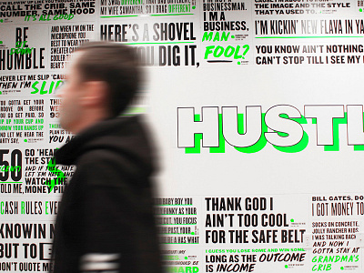 Home Office Wall Detail hip hop home office mural neon type wall