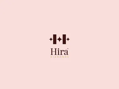 H I R A branding dimonds h logo mark store