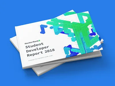 Booklet for Student Developer Report - HackerRank book book design booklet booklet design brochure charts data design flyer graphic design infografik layout design print print design report research swag