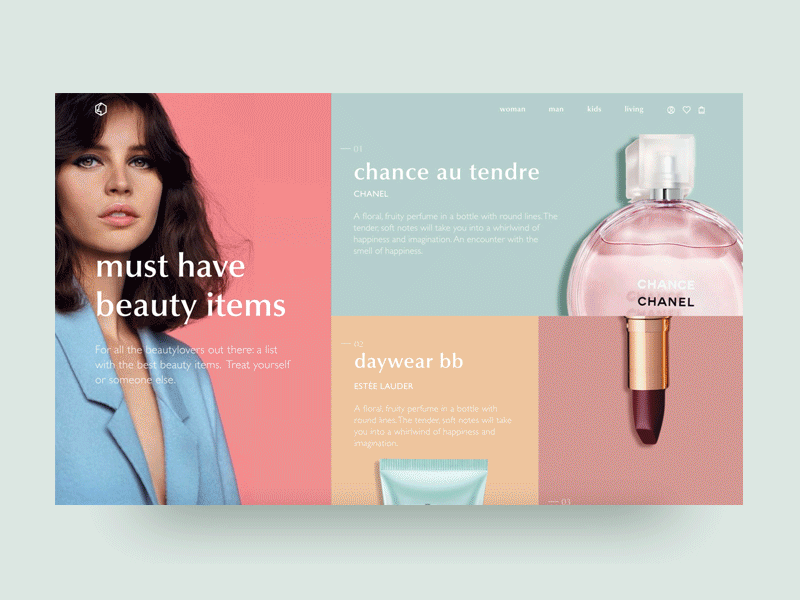 Popular Product List animation clean colorful colors desktop digital ecommerce fashion grid interface modern transition typography ui ux web web desgin