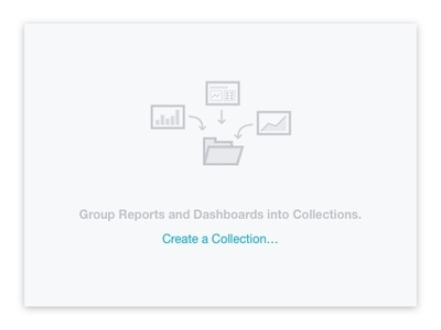 Collections empty state app design icon illustration web