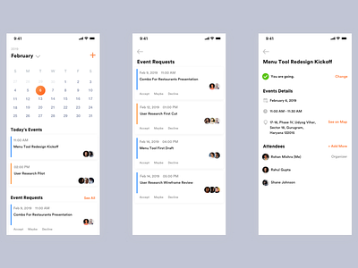 Events on Calendar Flow app branding dailyui dailyuichallenge design inspiration interaction design minimal shot sketch ui ui ux ux vector website