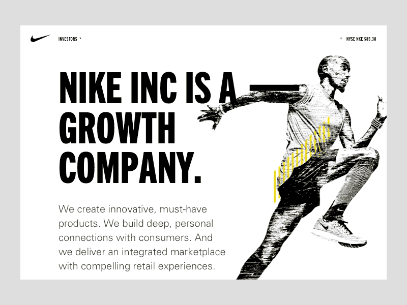 Exploration for a landing page art direction big clean editorial grid layout illustration landing page modern sports typography ui