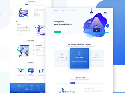 UX UI Design Agency adobe xd branding design design agency design solution hero header illustration interface landing page trending ui ux website