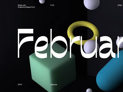 Graphica Display c4d calendar font design free sans serif type typeface typography