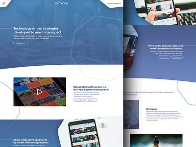 Octagon Digital Strategies - Landing branding design designer free free throw photoshop ui ui designer uiux ux ux designer website