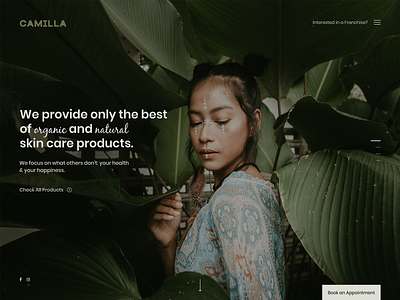 Organic Skincare Brand Website branding design designer ecommerce inspiration makeup natural organic organic art photography products skin care skincare typography ui ui design ux ux design web design website