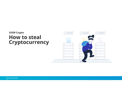 SXSW Crypto Presentation blockchain crypto cryptocurrency illustration sxsw vector