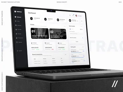 Payment Tracking Web Platform animation app dashboard design finance fintech interface landing landing page mobile app payment platform track tracking transactions ui ux web web app website