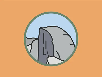 Half Dome badge climb coaster forest half dome national park national parks nature yosemite