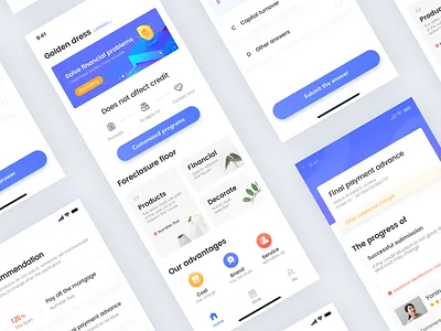 Real Estate Finance app design finance finance app ui ux