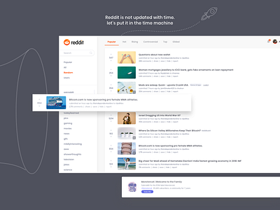 Reddit Redesign - Freebie android animation app branding clean design flat free freebie icon illustration iphone kit mobile mockup print template ui web website