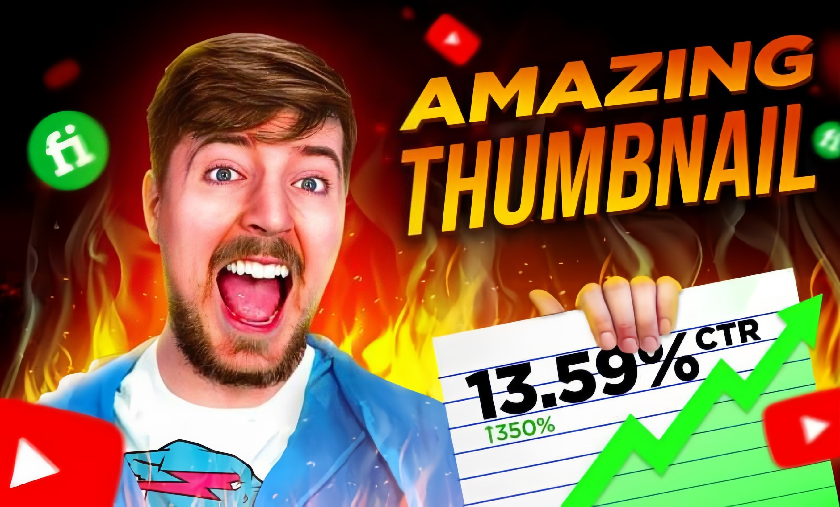 🚀 MrBeast-Style Thumbnails, Remade by Me! 🎨🔥 ui ui ux design