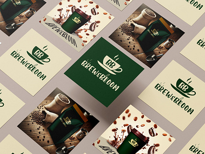 Brew & Bloom – Premium Coffee Branding behancedesign branding cafédesign coffeebrand creativeprocess creativestudio dribbbleshots graphic design graphicdesign linkedincreatives logo logodesign marketing packaging packagingdesign typography visualidentity