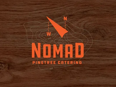 Nomad brand brand and identity branding canada compass direction logo north