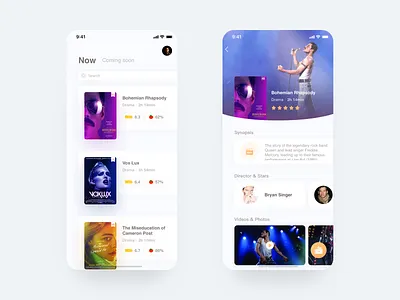 Movie app concept movie app ui