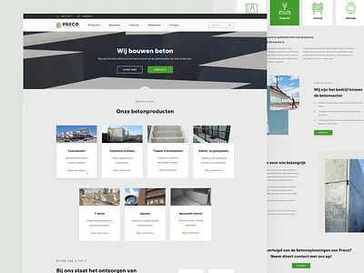 PRECO - Website black clean concrete design fresh homepage logo sketch sketch app ui ui design ux ux design webdesign website