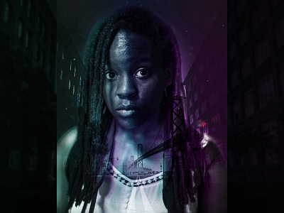 Double Exposure Art for Turntable australia digital art double exposure freelancer krystlesvetlana melbourne photoshop