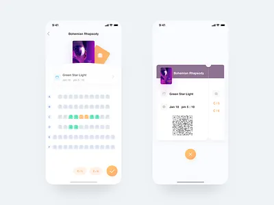 Movie concept movie app ui