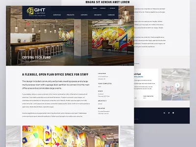 GHT Project Case Study case study construction design desktop engineering grid modular responsive sticky ui ui design ux design web design website