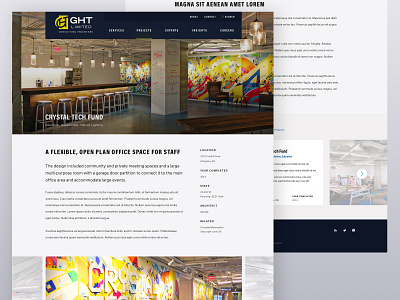 GHT Project Case Study case study construction design desktop engineering grid modular responsive sticky ui ui design ux design web design website