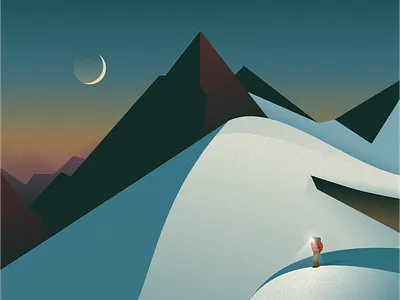 Man of the Mountains design illustration mountain national geographic nature vector