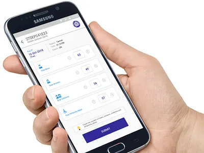 Passenger Census App app app design app interface design eleven18 flat fonts illustration railways survey train travel ui ux