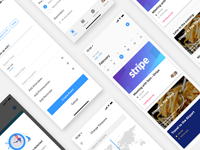 Calendo - UI Screens app dailyui design interface ios ui ux