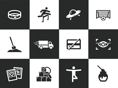 Office Icons app business delivery icon inventory line search security simple soccer truck ufo ui ux web yoga