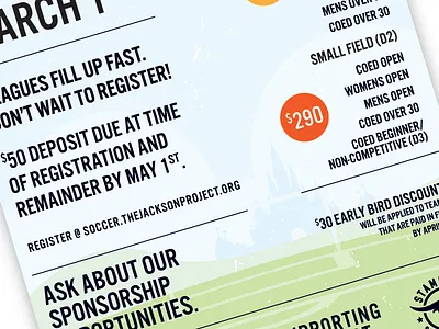 Jackson Project Tournament Poster awareness design disease disney follow me krabbe disease poster shot soccer theme tournament