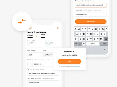 Crypto exchange web app app crypto figma mobile mobile first mobile web ui ux web web app