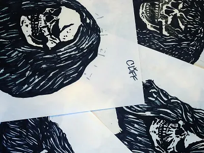 Metallica Skulls - Marker Study analog drawing four horsemen heavy metal illustration ink marker metallica music sketch skulls