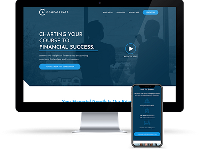 Compass East brand identity branding logo nashville web web design