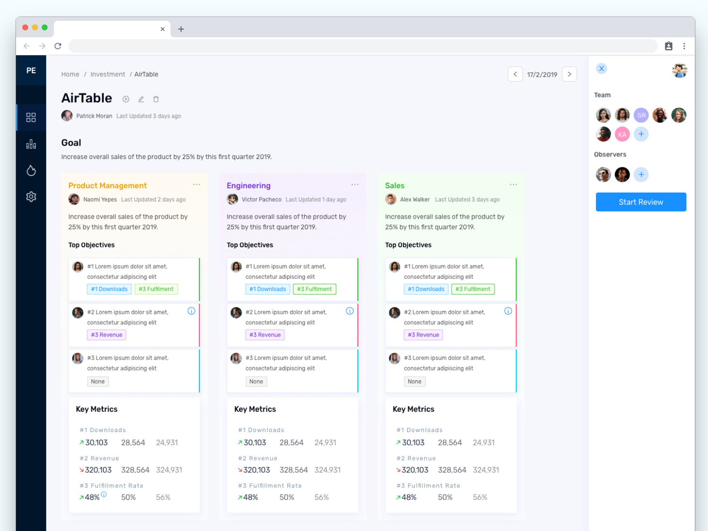 Example of Project Management Platform