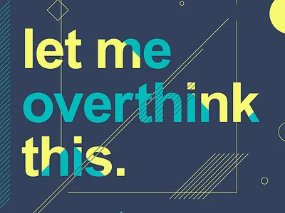 Playing with colours and system fonts arial geometric lines poster shapes