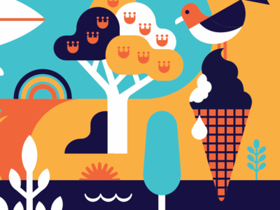 McDonalds Summer campaign art design illustration www.gregstraight.com